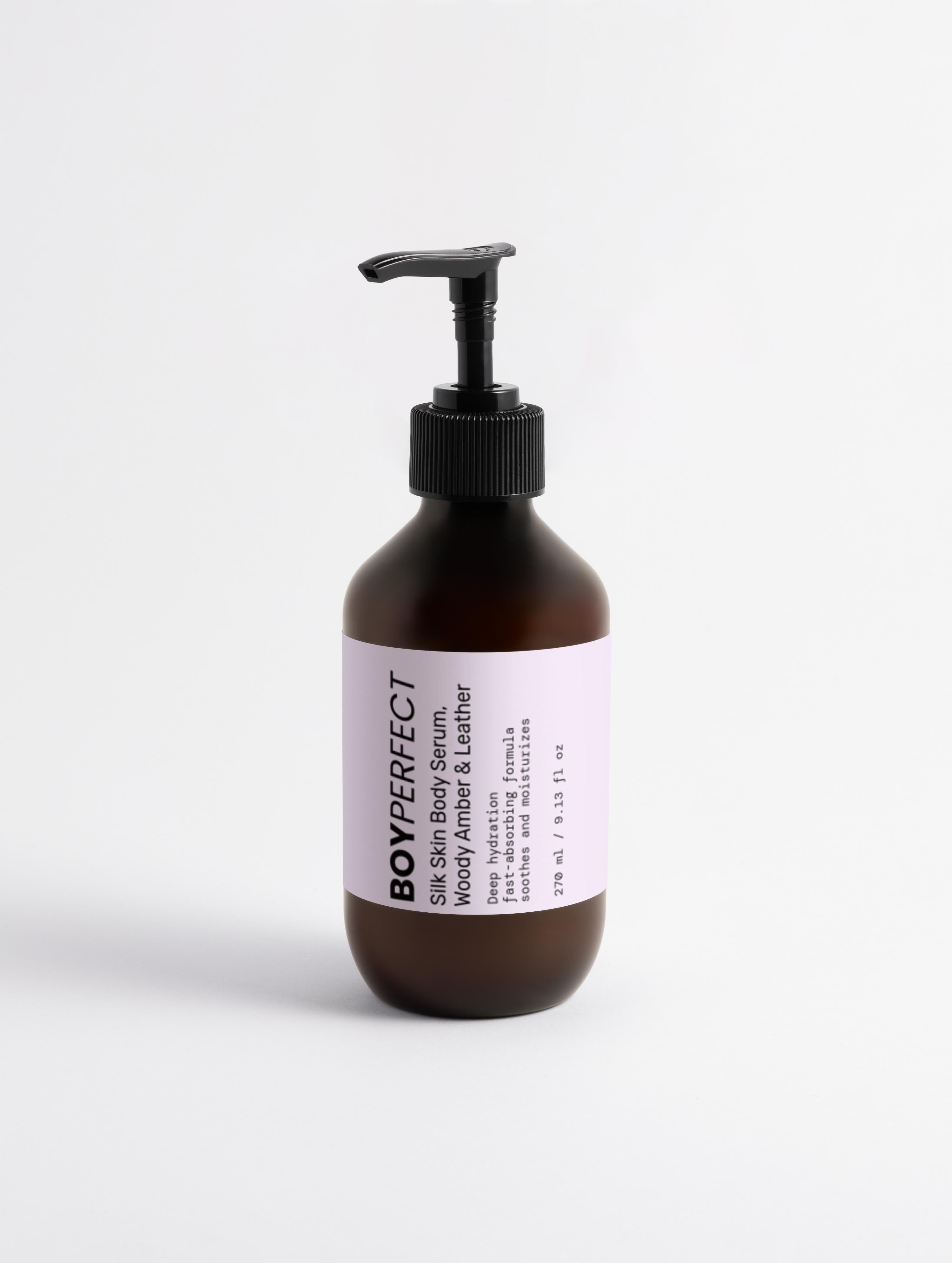 Silk Skin Body Serum, Woody Amber & Leather