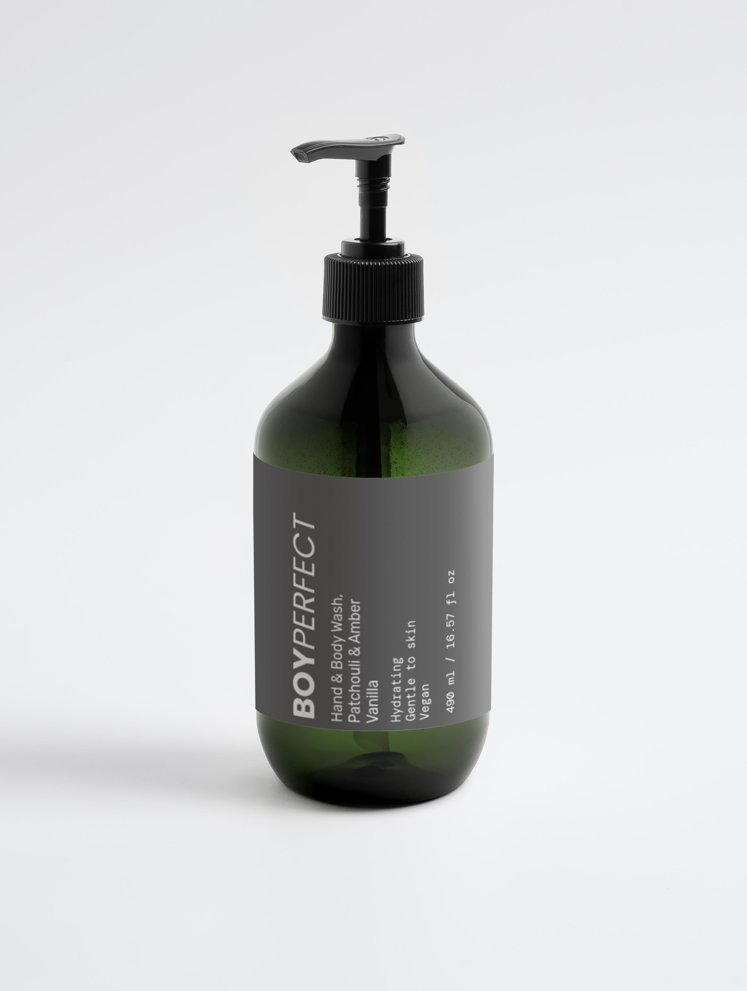Hand & Body Wash, Patchouli & Amber Vanilla