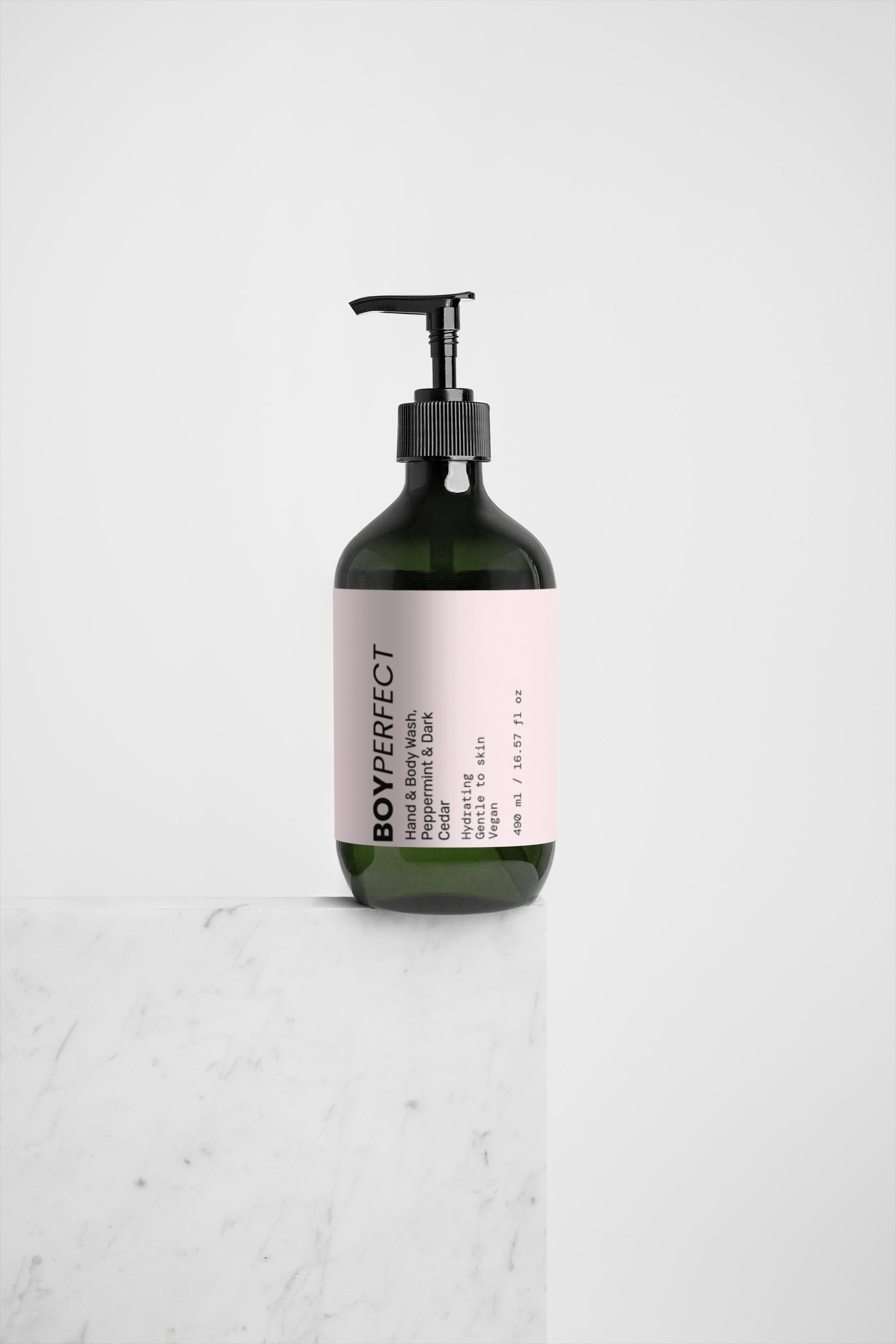 Hand & Body Wash, Peppermint & Dark Cedar
